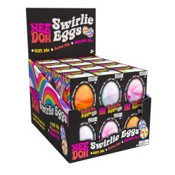 NeeDoh Schylling Swirlie Egg Squish Ball Assortment