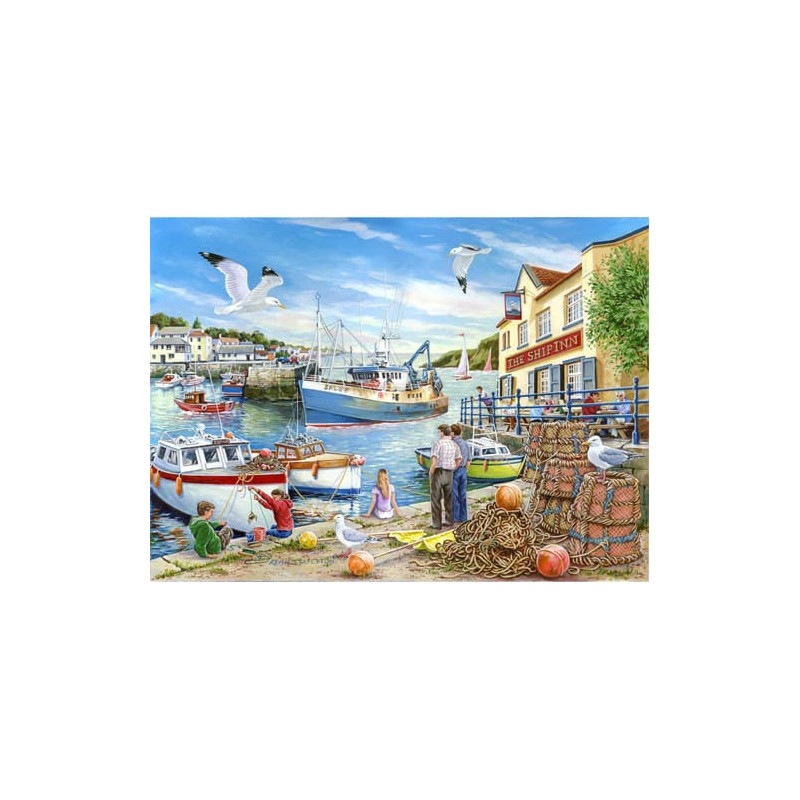 The House of Puzzles - Ship Inn Jigsaw - Big 500 Piece Jigsaws The House of Puzzles - Ship Inn Jigsaw - Big 500 Piece Jigsaws