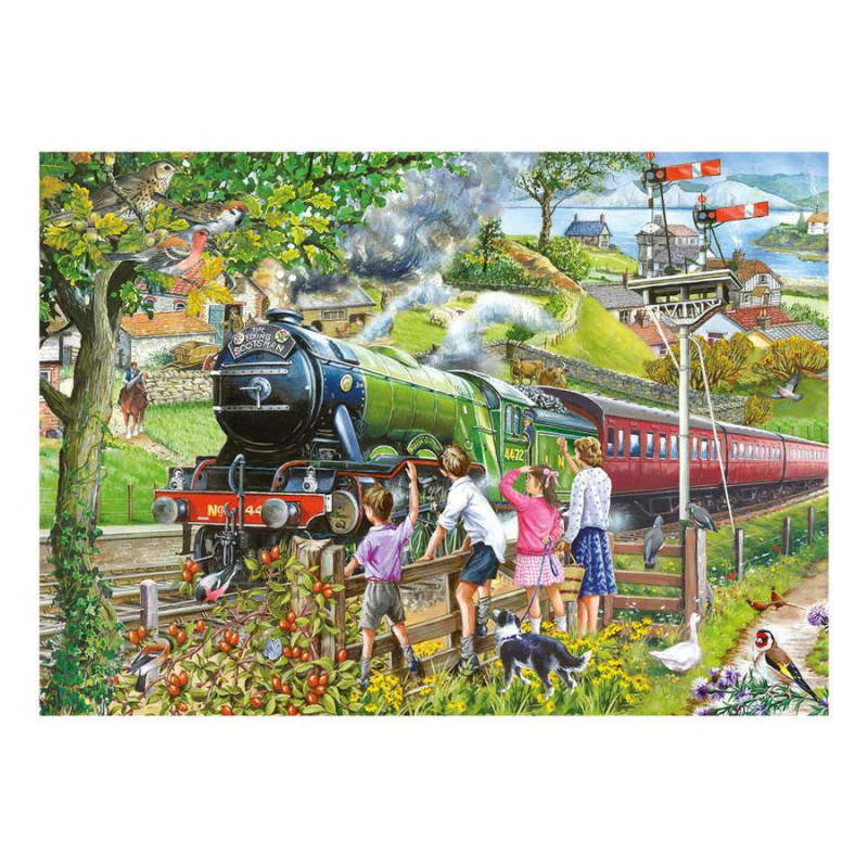 The House of Puzzles -Full Steam Ahead- Big 500 Piece Jigsaws The House of Puzzles -Full Steam Ahead- Big 500 Piece Jigsaws