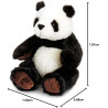 Keel Panda 20cm- 100% Recycled Eco Soft Plush Toy Keeleco