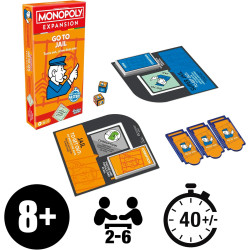 Monopoly Go to Jail EXPANSION (Classic Monopoly Board Game Required to Play)