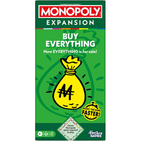 Monopoly Buy Everything EXPANSION (Classic Monopoly Board Game Required to Play)