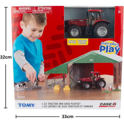 Britains 1:32 Building Set with Case Tractor Toy Tomy