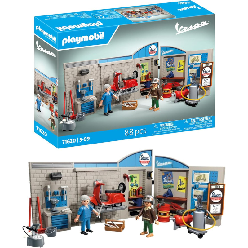 Playmobil 71620 Cars: 60s Vespa Garage