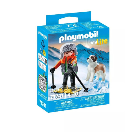 Playmobil My life Hiker With St.Bernard 71741 Playset Figure Pack
