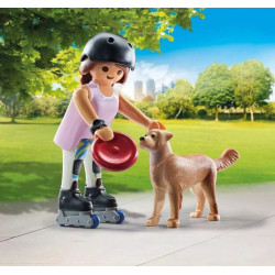 Playmobil My Life Inline Skater With Retriever 71739 Playset Figure Pack