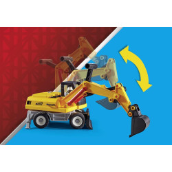Playmobil 71407 Excavator Action Heroes Set