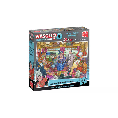 Wasgij Mystery Retro 9- Great Train Robbery 1000 Piece Jigsaw Puzzle