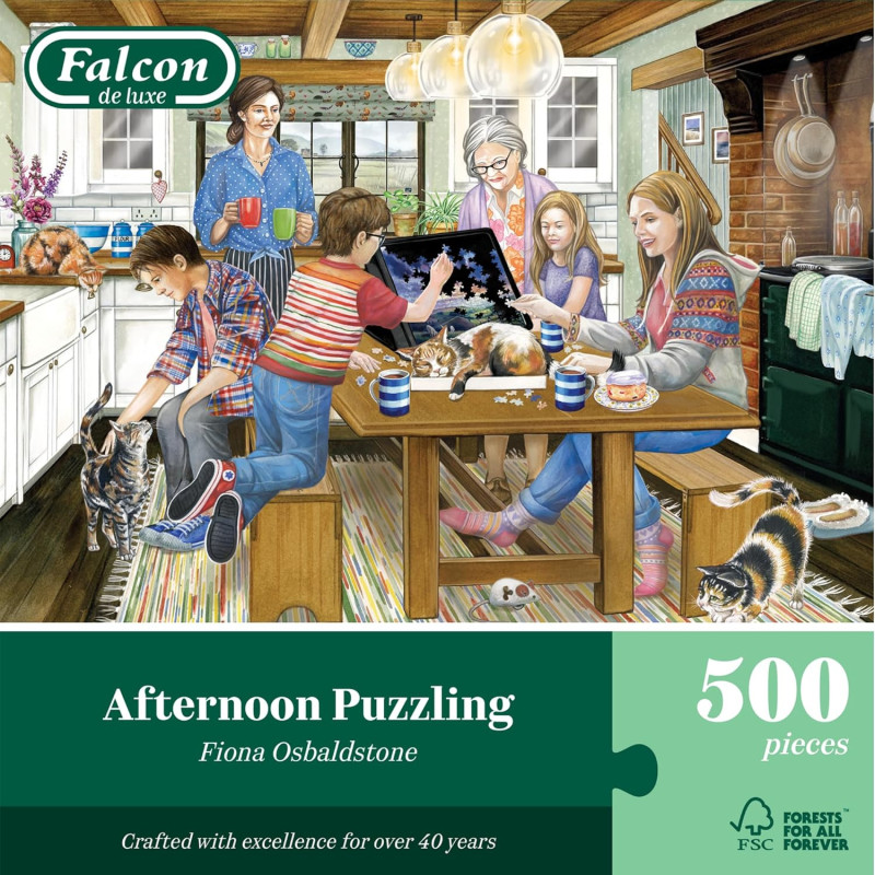 Falcon de luxe Afternoon Puzzling 500 Piece Jigsaw Puzzle