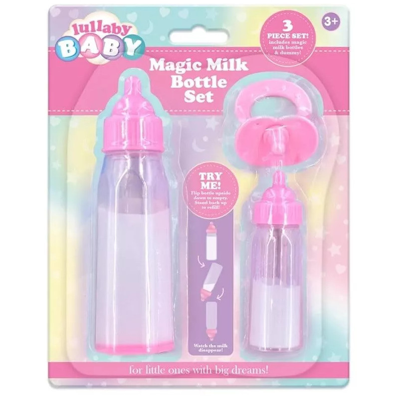 Lullaby Baby Doll Magic Milk Bottle Set