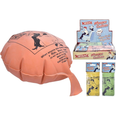 SupeRetro Whoopee Cushion - 3 Assorted Colours (One Supplied)
