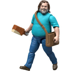 Mattel Minecraft Action Figure & Accessories Set, 4-inch Steve Posable Character