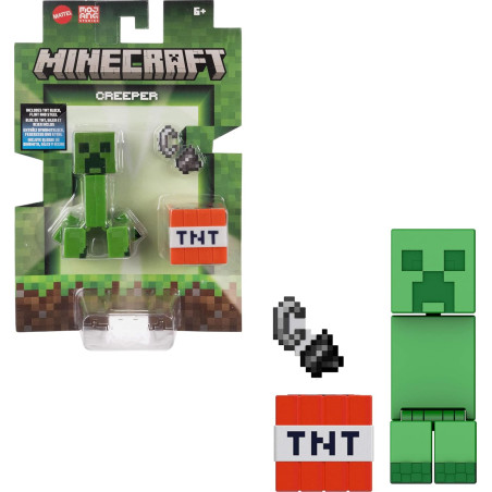 Mattel Minecraft Action Figure & Accessories 2-Pack with Creeper