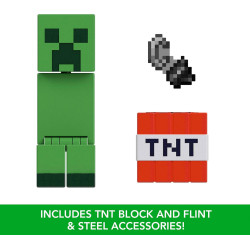 Mattel Minecraft Action Figure & Accessories 2-Pack with Creeper