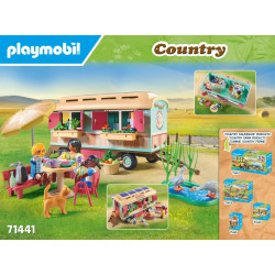 Playmobil 71441 Country- Cosy Train Café with Vegetable Garden