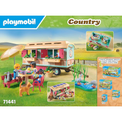 Playmobil 71441 Country- Cosy Train Café with Vegetable Garden