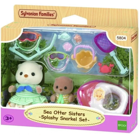 Sylvanian Families 5804 Sea Otter Sisters-Splashy Snorkel Set