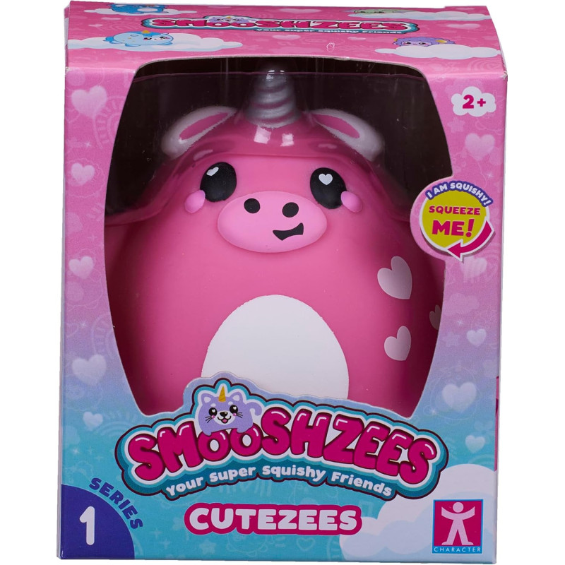 Smooshzees: Cutezees 8.9cm Series 1 Scarlet Pink Unicow Smooshzees: Cutezees 8.9cm Series 1 Scarlet Pink Unicow