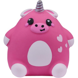 Smooshzees: Cutezees 8.9cm Series 1  Scarlet Pink Unicow