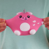 Smooshzees: Cutezees 8.9cm Series 1  Scarlet Pink Unicow