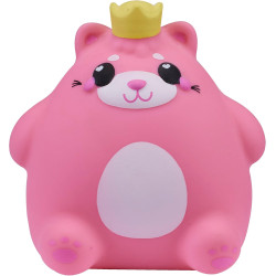 Smooshzees: Cutezees 8.9cm Series 1 Rose Pink Cat