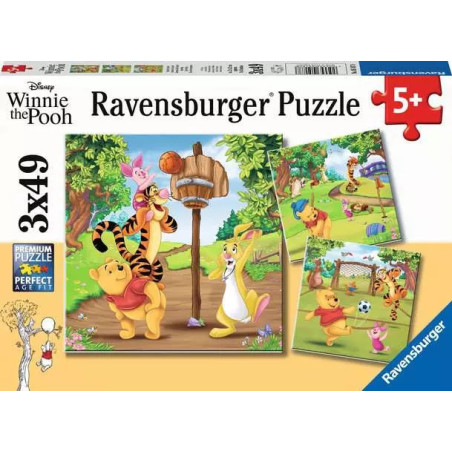 Ravensburger Winnie the Pooh - 3 x49 Pieces Puzzle