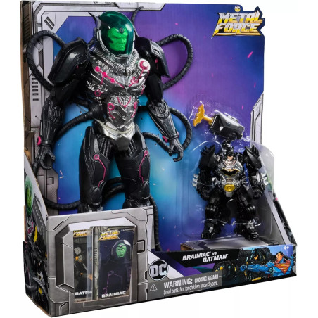 DC Comics Metal Force Brainiac vs. Batman Action Figure Pack