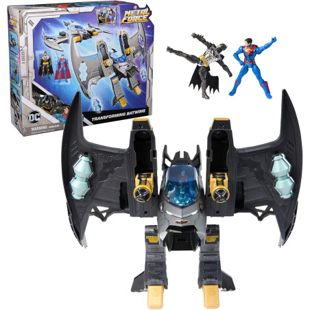 DC Comics Metal Force Transforming Batwing, 2-in-1 Playset