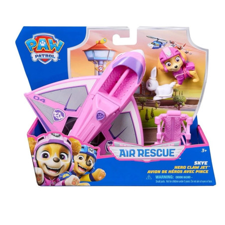 Paw Patrol: Air Rescue Skye Action Figure & Hero Claw Jet Plane