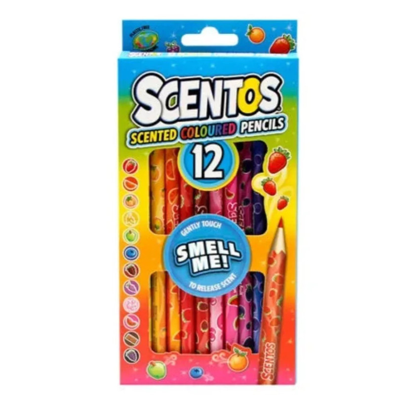 Scentos Scented 12 Coloured Pencils