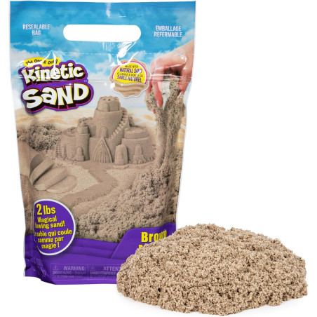 Kinetic Sand The Original Mouldable Sensory Play Sand Narural Brown 2lb