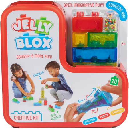 Jelly Blox - Creative Kit Squishy- Is More Fun! Unique Squishy Building System