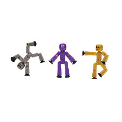 Stikbot Metal Pack With 3 Assorted Coloured Animation Figures