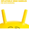 Jump N Bounce Space Hopper Retro Exercise Ball 20" Yellow