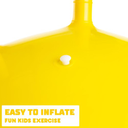 Jump N Bounce Space Hopper Retro Exercise Ball 20" Yellow