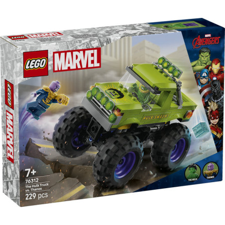 LEGO Marvel The Hulk Truck vs. Thanos Building Toy Set 76312
