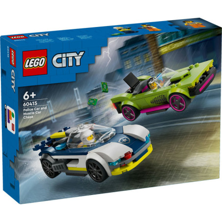 LEGO City Police Car and Muscle Car Chase Building Toy 60415