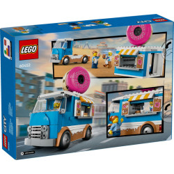 LEGO City Doughnut Truck Toy, Set with 2 Minifigures 60452