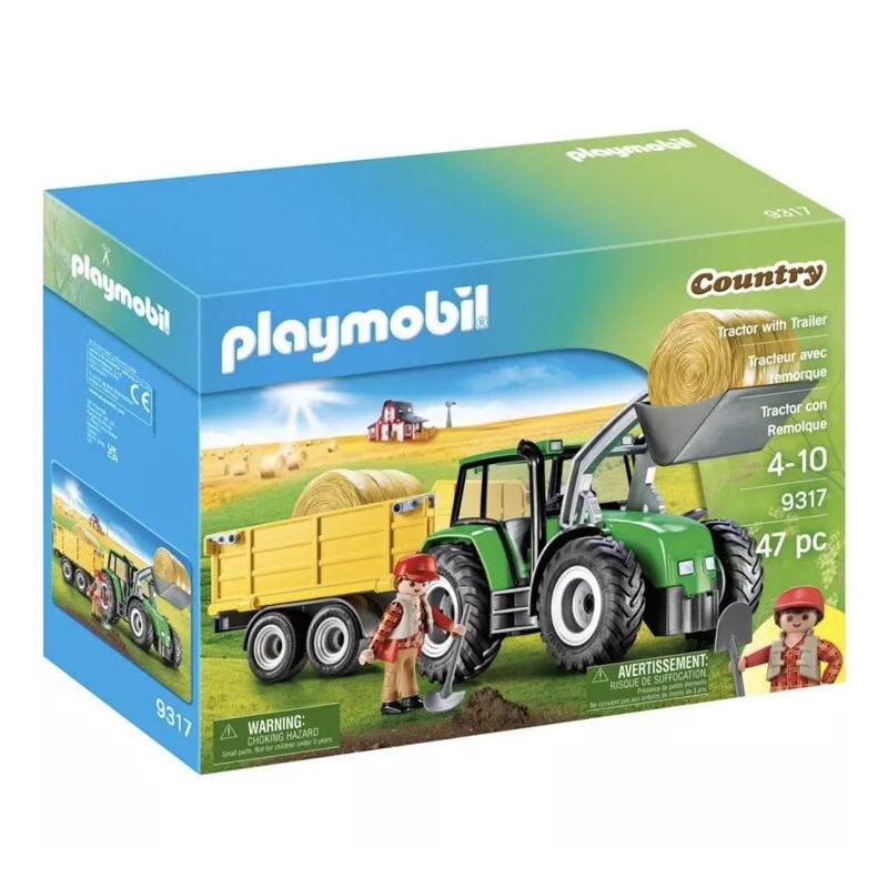 Playmobil 9317 Country Tractor With Trailer