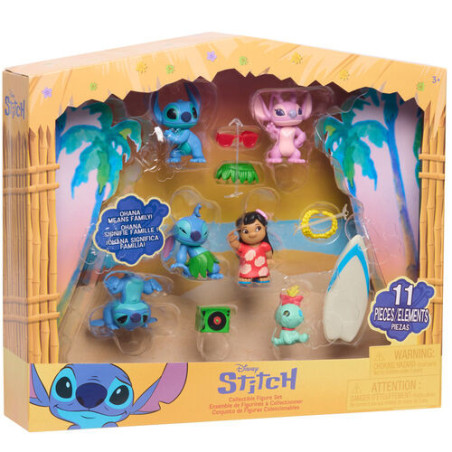 Just Play Disney Stitch Collectable Figures Set 11 Pieces