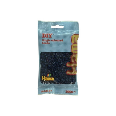 Hama Beads Midi 207-116 1000 Midnight Blue Pcs Bag