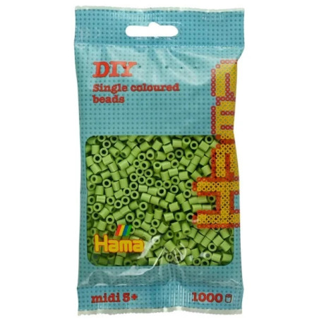 Hama Beads Midi207-110 1000 Matcha Green Pcs Bag