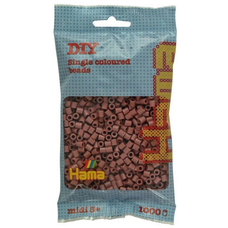 Hama Beads Midi 207-111 1000 Rosewood Red Pcs Bag
