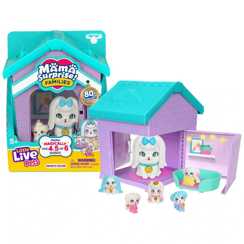Little Live Pets Mama Surprise Families Mama's House Maltese Family Little Live Pets Mama Surprise Families Mama's House Maltese Family
