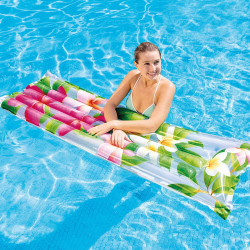 Inflatable Intex Large Adult PVC Pool Beach Lilo Fashion Mat 183 x 69cm Assortment
