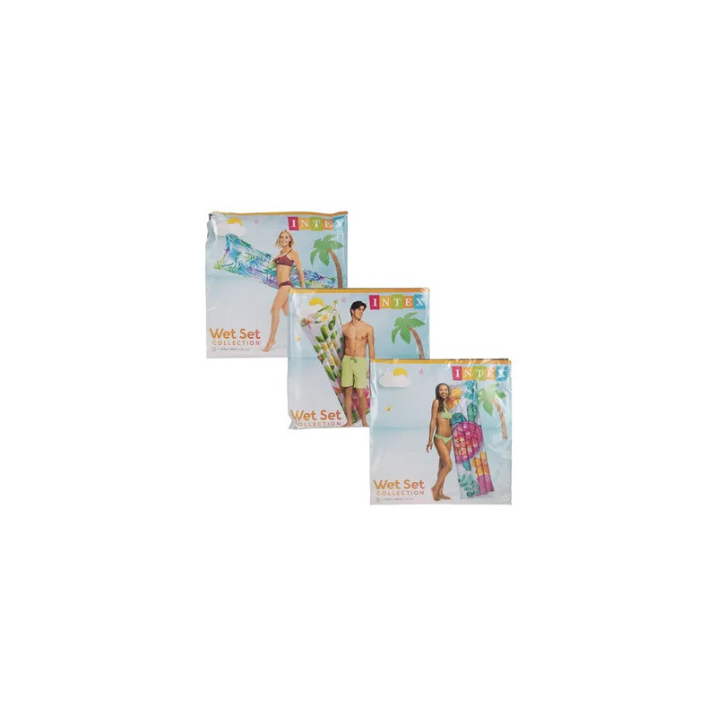 Inflatable Intex Large Adult PVC Pool Beach Lilo Fashion Mat 183 x 69cm Assortment Inflatable Intex Large Adult PVC Pool Beach Lilo Fashion Mat 183 x 69cm Assortment