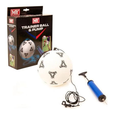 M.Y Trainer Ball & Pump Football Soccer Ball on Elastic