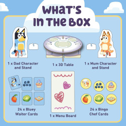 Orchard Toys Official Bluey Fancy Restaurant Matching and Memory Game