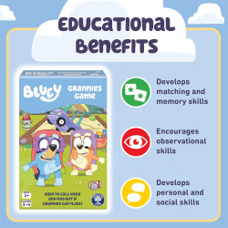 Orchard Toys Official Bluey Grannies Matching and Memory Game