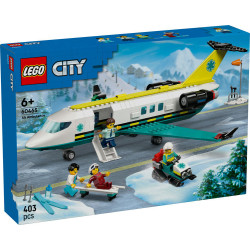 LEGO City Emergency Air Ambulance Airplane Toy Playset 60465